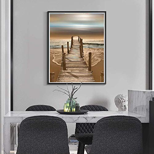 Karyees Beach Sunset Paint by Numbers Kits Beach Sunset DIY Painti...
