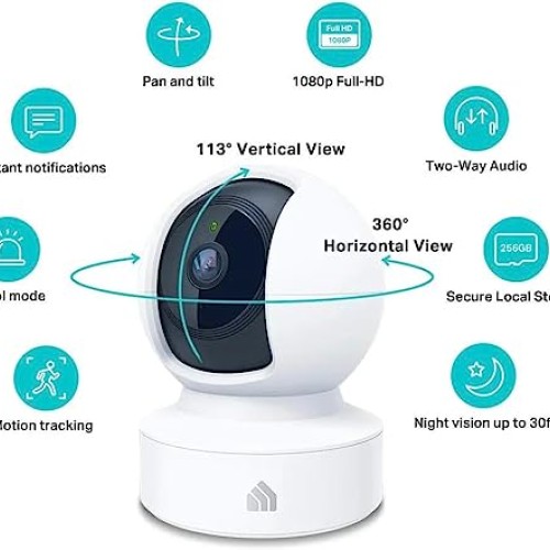 Kasa Indoor Pan/Tilt Smart Security Camera, 1080p HD Dog Camera 2....