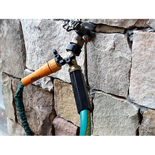 Kasian House Heavy Duty Brass Garden Hose Splitter, Y Valve, 2 Way...