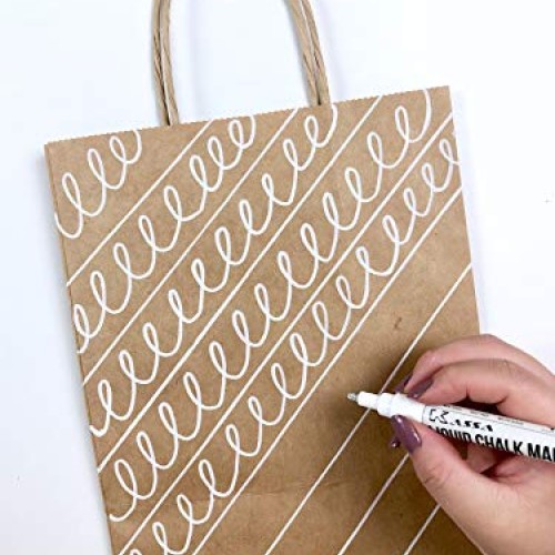 Kassa White Chalk Markers Fine Tip 4 Pack 3mm - Chalkboard Marke...