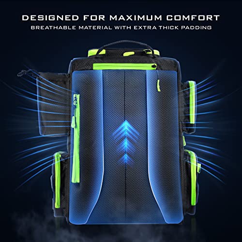 KastKing Bait Boss Fishing Tackle Backpack with Rod Holders,4 Tack...