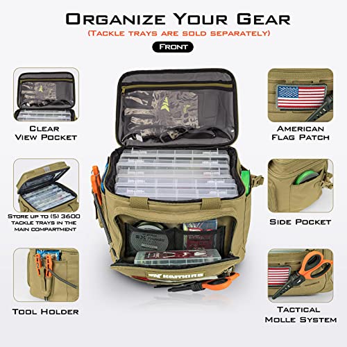 KastKing Fishing Tackle Bags - Fishing Bags for Saltwater or Fresh...