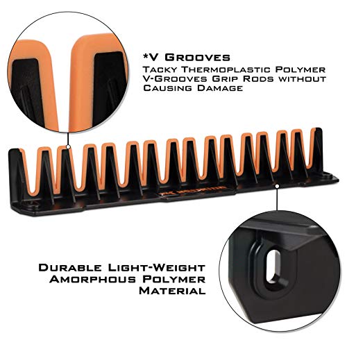 KastKing Patented V15 Vertical Fishing Rod Holder – Wall Mounted F...