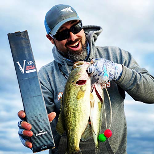 KastKing Patented V15 Vertical Fishing Rod Holder – Wall Mounted F...