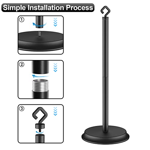 KASUNTO Toilet Paper Holder for Bathroom, Metal Free Standing Toil...