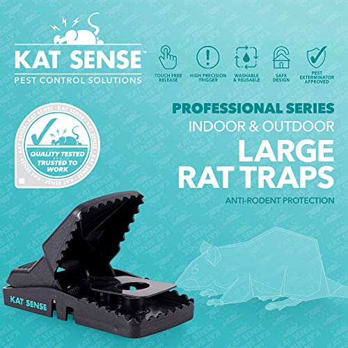 Pest Control Rat Traps, Professional Multi Captsure Set of 6 Large...