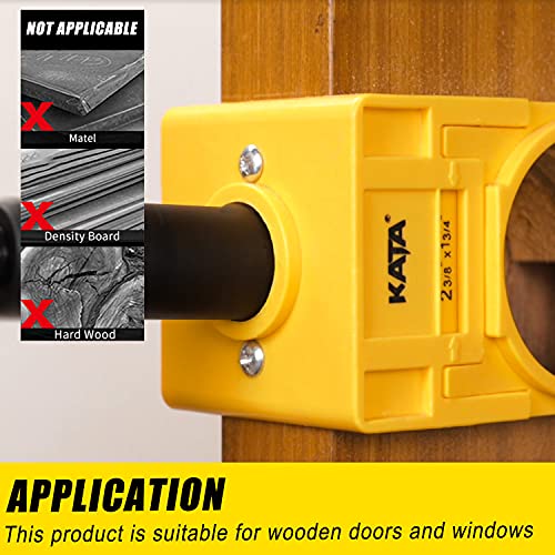 KATA 1-3/8 - 1-3/4 Door Lock Installation Kit for Wooden Doors w...