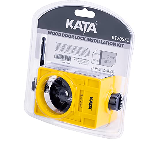 KATA 1-3/8 - 1-3/4 Door Lock Installation Kit for Wooden Doors w...