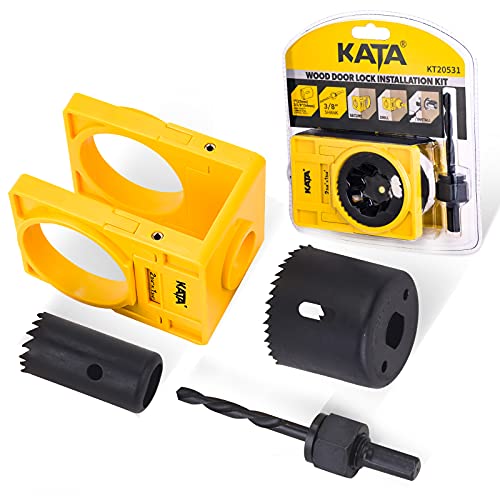 KATA 1-3/8 - 1-3/4 Door Lock Installation Kit for Wooden Doors w...