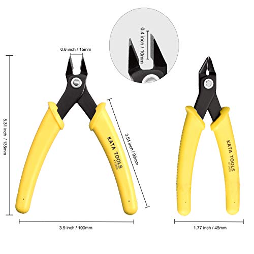 KATA 4.5 Inch Micro Wire Cutter,Precison Mini Flush Cutters and Cl...