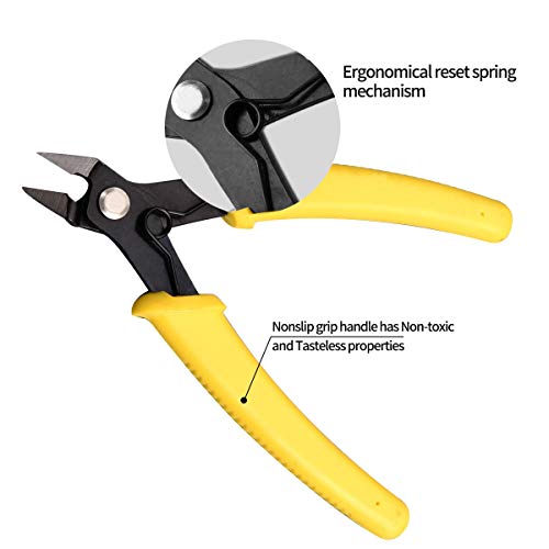 KATA 4.5 Inch Micro Wire Cutter,Precison Mini Flush Cutters and Cl...