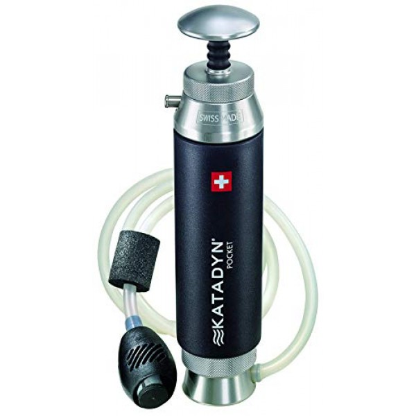 Katadyn Pocket Water Filter, Long Lasting for Personal or Small Gr...