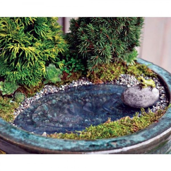Miniature Fairy Garden Frog Pond,