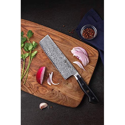KATSURA Japanese Nakiri Knife – 7 Inch– Premium AUS 10, 67 Layers ...