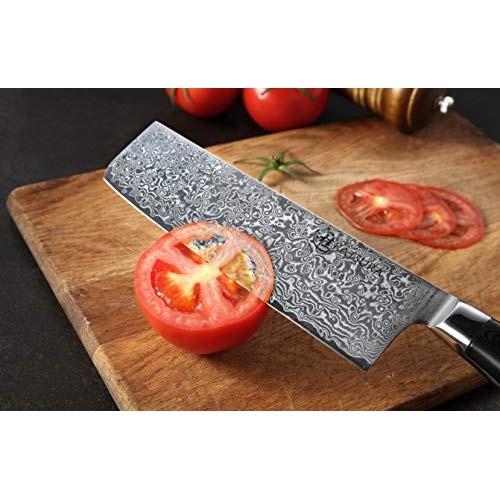 KATSURA Japanese Nakiri Knife – 7 Inch– Premium AUS 10, 67 Layers ...