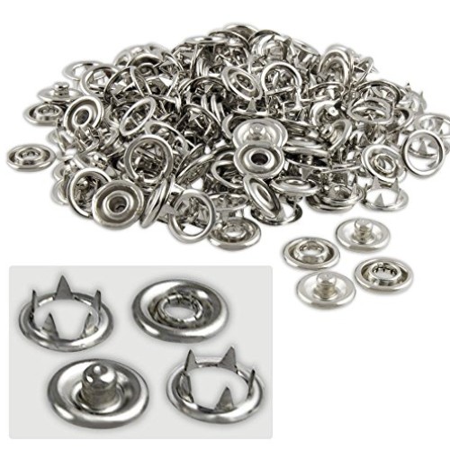 Katzco Snap Fastener Tool - with 108 Pieces for 27 Complete Male a...