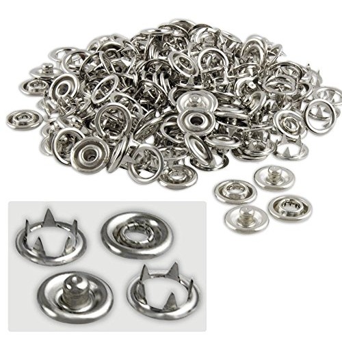 Katzco Snap Fastener Tool - with 108 Pieces for 27 Complete Male a...