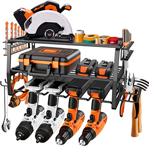Kayfia Power Tool Organizer Wall Mounted 3 Layer Heavy Duty 160 Lb...