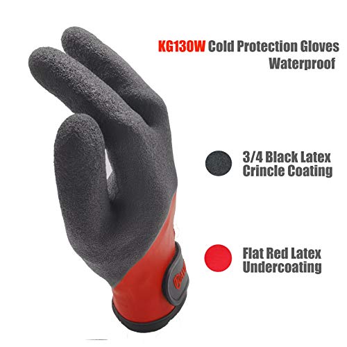 Waterproof Work Gloves for Men and Women - KG130W, Insulated Work ...