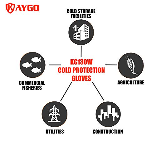Waterproof Work Gloves for Men and Women - KG130W, Insulated Work ...
