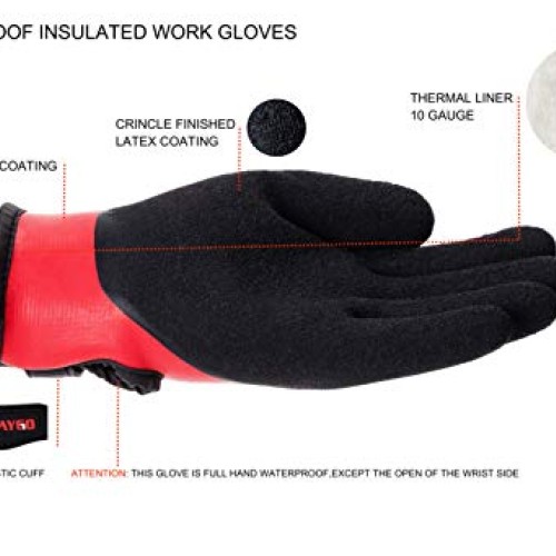 Waterproof Work Gloves Insulated - KG140W, Insulated Work Gloves w...