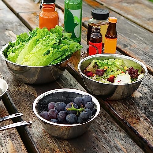 KBTPMTL Stainless Steel Mixing Bowls - Easy To Clean, Nesting Bowl...