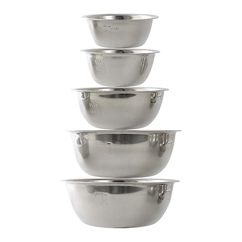 KBTPMTL Stainless Steel Mixing Bowls - Easy To Clean, Nesting Bowl...