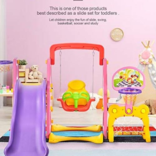 Climber and Swing Set Toddler 5 in 1 Play Slide Climber Indoor Out...