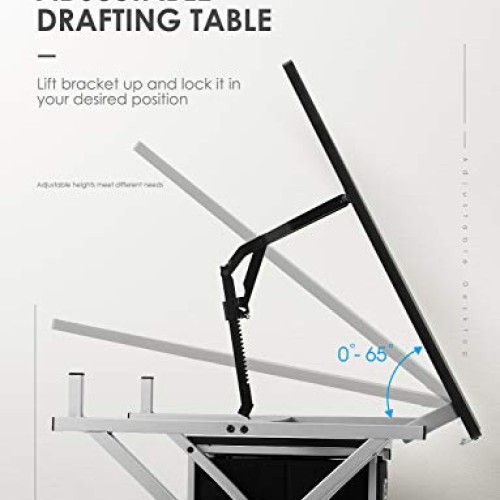Kealive Drafting Table Adjustable Drawing Desk, X Cross Art Desk C...