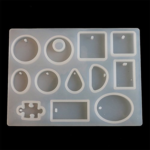 Kecar Silicone Mold Necklace Pendant Resin Jewelry Making Mould DI...