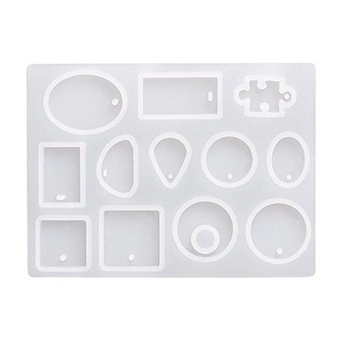 Kecar Silicone Mold Necklace Pendant Resin Jewelry Making Mould DI...