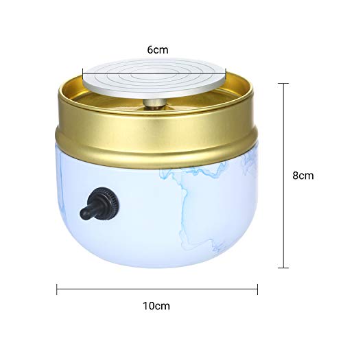 Mini Electric Pottery Wheel, Kecheer 6cm Turntable Portable Cerami...