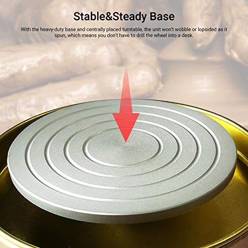 Mini Electric Pottery Wheel, Kecheer 6cm Turntable Portable Cerami...