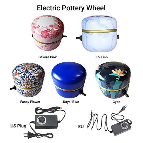 Mini Electric Pottery Wheel, Kecheer 6cm Turntable Portable Cerami...
