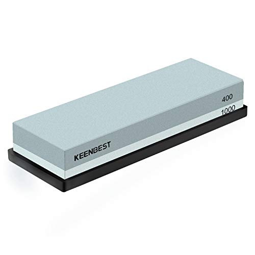 Sharpening Stone Whetstone Set 2 Side Grit 400/1000 KEENBEST Kitch...