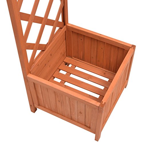 Keenso Garden Arbor, Premium Outdoor Solid Wood Trellis Rose Arch ...