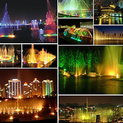 Pond Light Spotlight, LED IP65 Waterproof Spot Light 10W 12V RGB L...