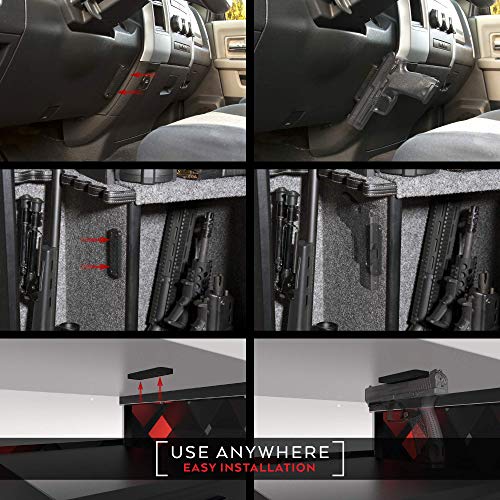 Magnetic Mount & Holster for Vehicle and Home - HQ Rubber Coat...