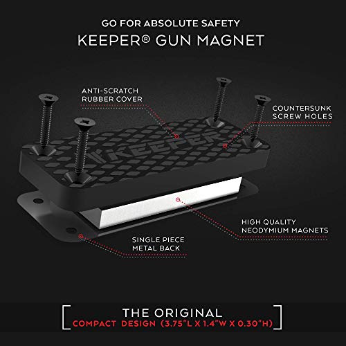 Magnetic Mount & Holster for Vehicle and Home - HQ Rubber Coat...