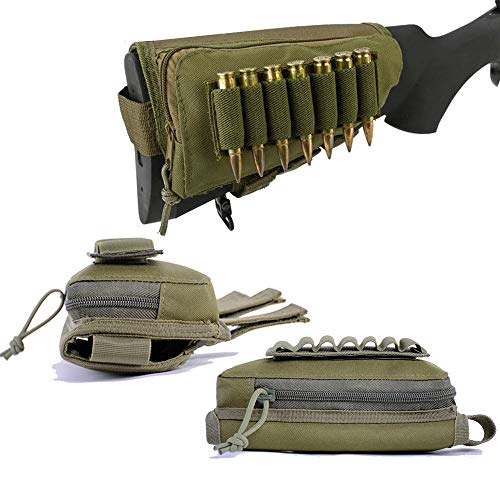 KEEPMOVE Tactical Hunting Buttstock Shot Rifle Shell Holder Amm...