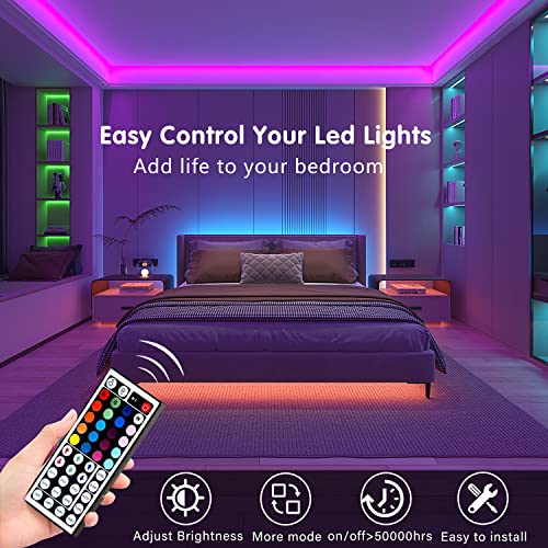 Keepsmile 100ft Led Strip Lights 2 Rolls of 50ft Bluetooth Smart...