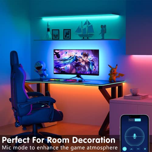 Keepsmile 100ft Led Strip Lights 2 Rolls of 50ft Bluetooth Smart...