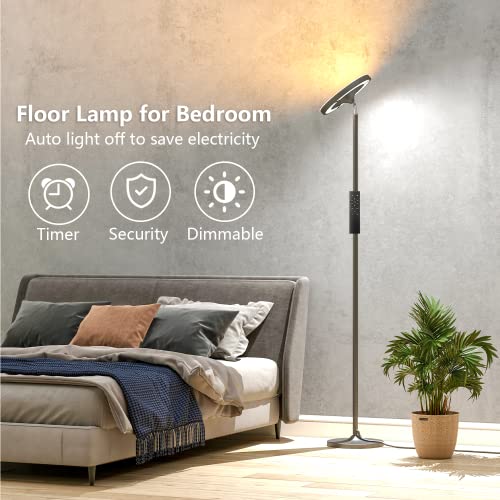Keepsmile Double Side Lighting Led Floor Lamp with Remote Smart Ap...