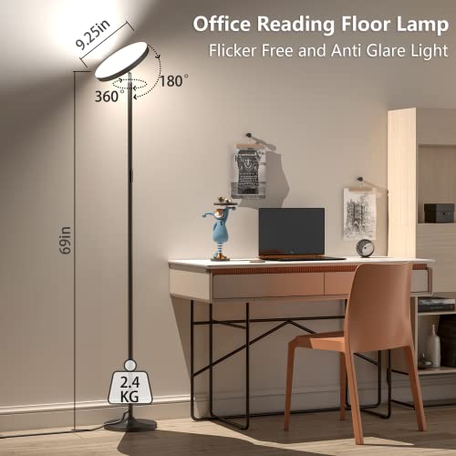 Keepsmile Double Side Lighting Led Floor Lamp with Remote Smart Ap...