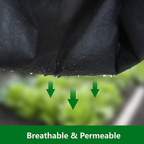 Keeswin 31.5in x 100ft Heavy Duty Garden Weed Barrier, Garden Land...