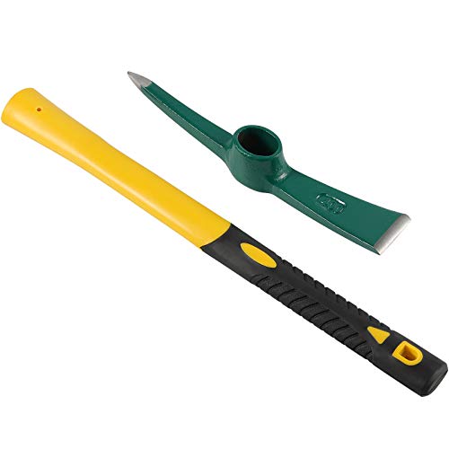 KEILEOHO 15 Inches Pick Mattock Hoe, Forged Weeding Garden Pick Ax...