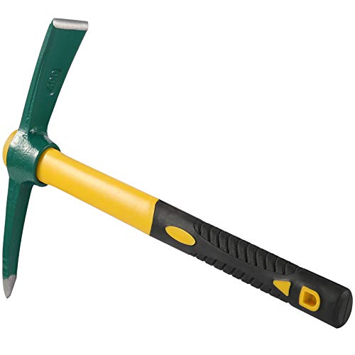 KEILEOHO 15 Inches Pick Mattock Hoe, Forged Weeding Garden Pick Ax...