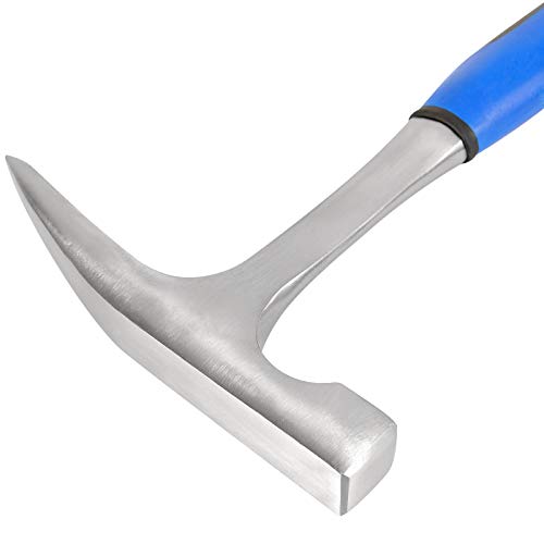 KEILEOHO 32 oz Rock Pick Hammer With Skid Handle, 12 Inch All Stee...