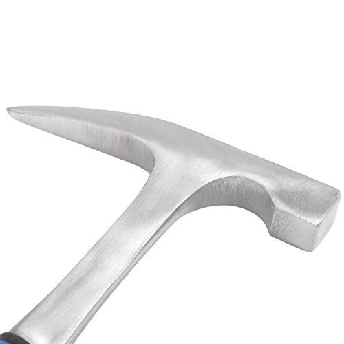 KEILEOHO 32 oz Rock Pick Hammer With Skid Handle, 12 Inch All Stee...