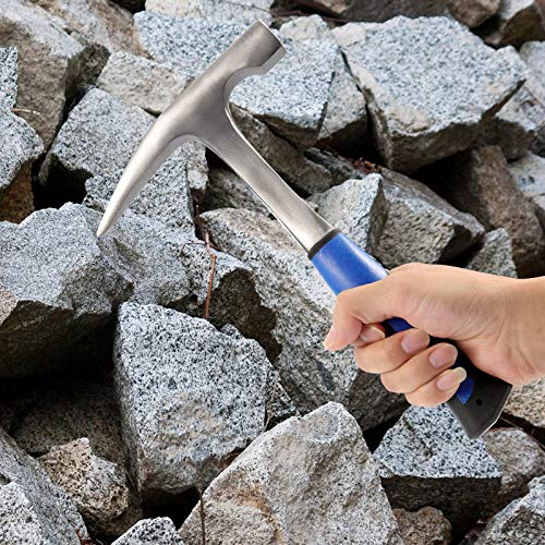 KEILEOHO 32 oz Rock Pick Hammer With Skid Handle, 12 Inch All Stee...